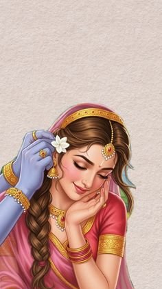 cute radha images