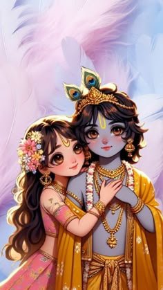 Radha Krishna Aesthetic Images