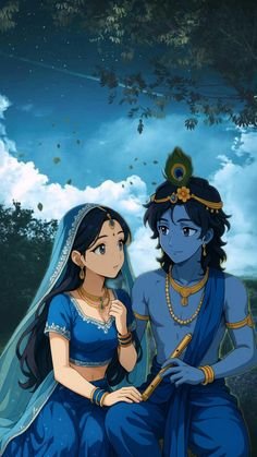 Radha Krishna Aesthetic Images