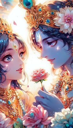 Radha Krishna Aesthetic Images