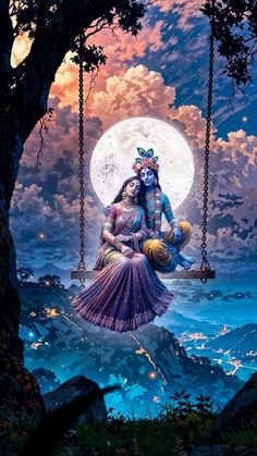 Radha Krishna Aesthetic Images