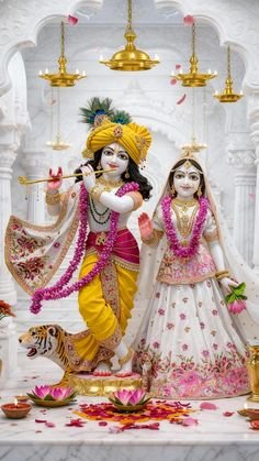 Premanand Ji Maharaj Photo with Radha Krishna