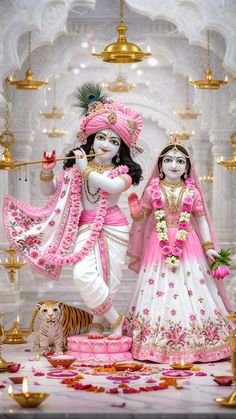 Premanand Ji Maharaj Photo with Radha Krishna