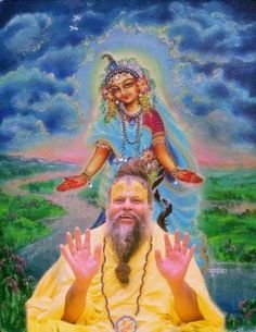 Premanand Ji Maharaj Photo with Radha Krishna