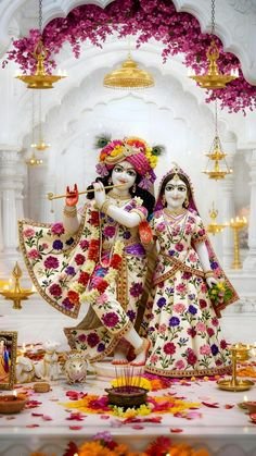 Premanand Ji Maharaj Photo with Radha Krishna