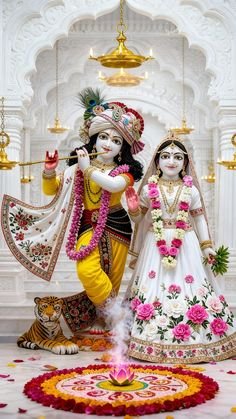 Premanand Ji Maharaj Photo with Radha Krishna
