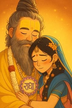 Premanand Ji Maharaj Photo with Radha Krishna