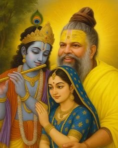 Premanand Ji Maharaj Photo with Radha Krishna