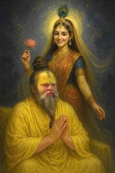 Premanand Ji Maharaj Photo with Radha Krishna